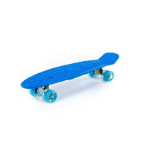 Скейтборд Полесье 66 см, цвет: синий с голубыми колёсами
