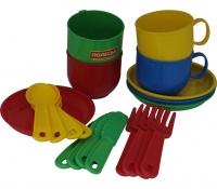 Набор детской посуды Полесье Минутка на 4 персоны