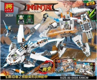 Конструктор Ninjago «Самолет и робот» 2 в 1