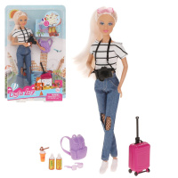 Игровой набор Defa Lucy "Модница", кукла 29см, предметов 7шт