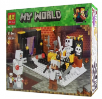 Конструктор My World «Скелет против снеговика»