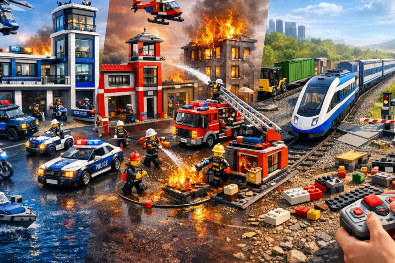 Аналоги LEGO City: лучшие наборы полиции/пожарных/поездов 2026