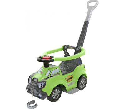 Автомобиль-каталка Полесье Sokol с ручкой, подножкой и ограждением