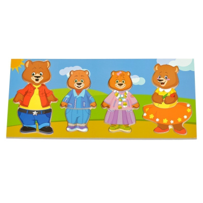 Игрушка Мир Деревянных Игрушек Четыре медведя