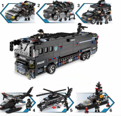 Конструктор Woma Swat Corps Полиция «Полицейский автобус»