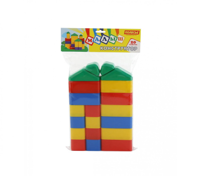 Конструктор Полесье Малыш 20 элементов, в пакете