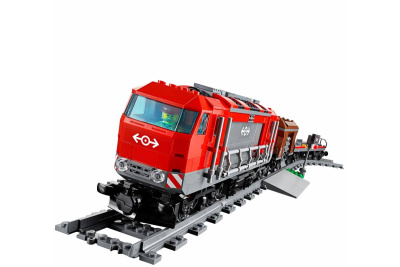 Конструктор Cities «Train Series: Мощный грузовой поезд» с ДУ
