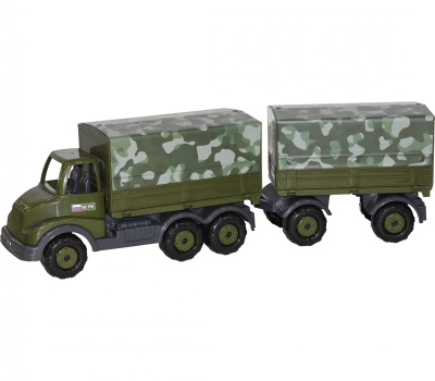 Автомобиль военный Полесье Муромец бортовой тентовый с прицепом Автомобиль военный Полесье Муромец бортовой тентовый с прицепом