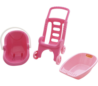 Тележка Полесье "Pink Line 3x1"