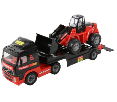 Полесье Трейлер Mammoet Volvo 204-01 и Трактор-погрузчик Полесье Трейлер Mammoet Volvo 204-01 и Трактор-погрузчик