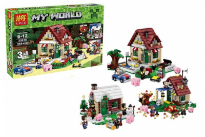 Конструктор Майнкрафт «Времена года 3 в 1»