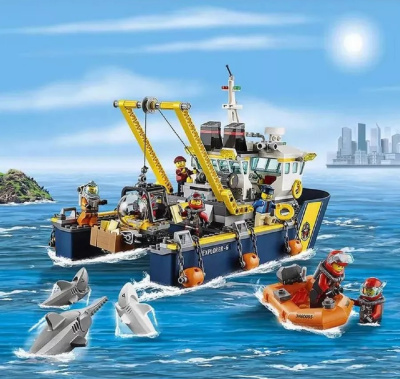Конструктор Cities «Корабль исследователей морских глубин»