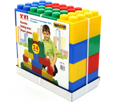 Конструктор Полесье строительный XXL (24 элемента)