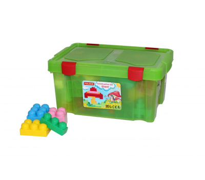 Конструктор Полесье Великан (74 деталей) в контейнере