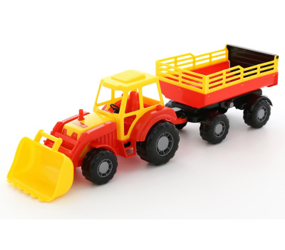 Трактор Полесье Алтай с прицепом №2 и ковшом