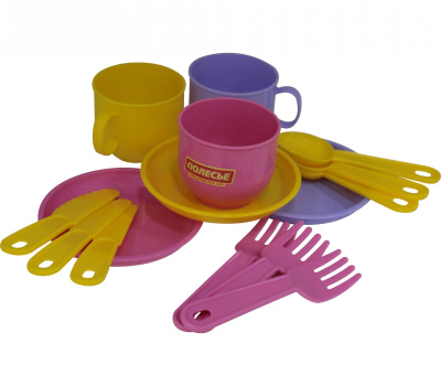 Набор детской посуды Полесье Минутка на 3 персоны Набор детской посуды Полесье Минутка на 3 персоны