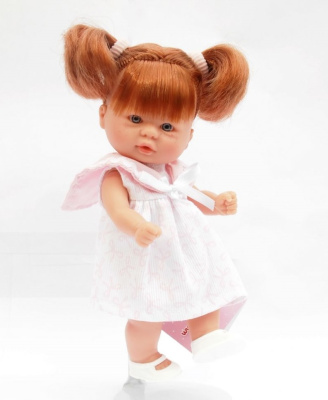 Пупсик "ASI" в платьице с воротничком, 20 см