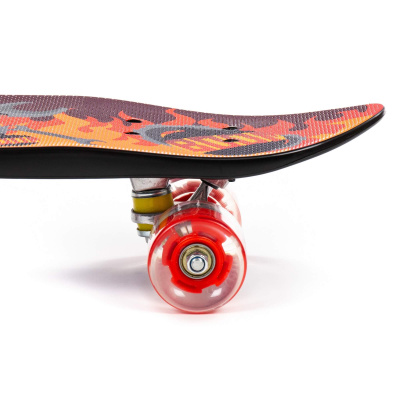 Скейтборд Полесье 65 см, цвет: чёрный с наклейкой Скейтборд Полесье 65 см, цвет: чёрный с наклейкой