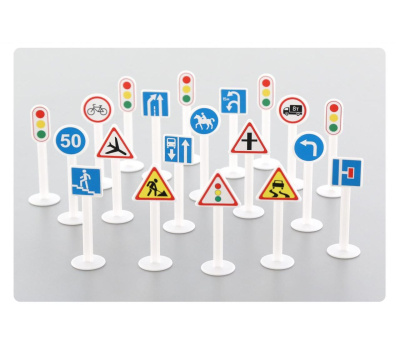 Игровой набор Полесье Дорожные знаки №2 (20 элементов)