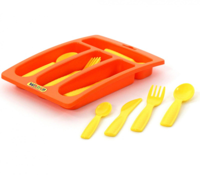 Лоток со столовыми приборами Полесье Алиса на 4 персоны