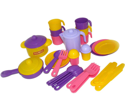Набор детской посуды Полесье Настенька на 6 персон Набор детской посуды Полесье Настенька на 6 персон