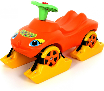 Каталка Полесье "Мой любимый автомобиль" Оранжевая, со звуком
