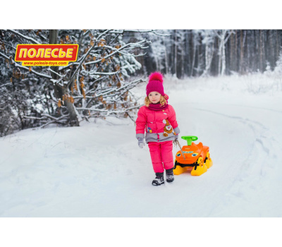 Каталка Полесье "Мой любимый автомобиль" Оранжевая, со звуком