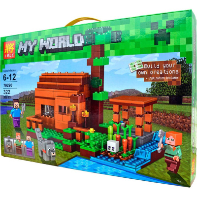 Конструктор Minecraft My World «Дом с огородом»