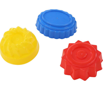 Формочки Полесье "Пирожные", 3 шт