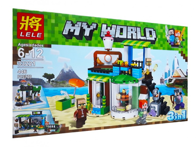Конструктор Minecraft My World 3 в 1 «Кондитерская»