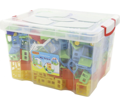 Конструктор Полесье Построй свой город (462 элемента) в контейнере Конструктор Полесье Построй свой город (462 элемента) в контейнере