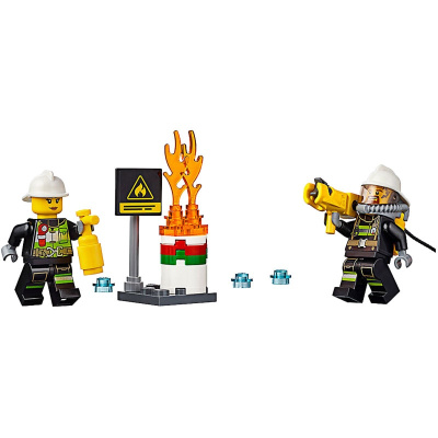 Конструктор Cities «Пожарный автомобиль с лестницей»