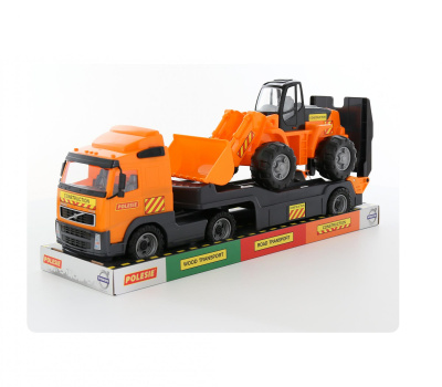 Автомобиль-трейлер Полесье Volvo + Трактор-погрузчик