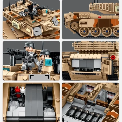 Конструктор Panlos Brick «Танк США М1А2 Абрамс»