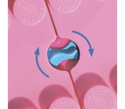 Игровой набор Полесье с конструктором 20 элементов, розовый