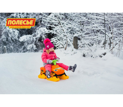 Каталка Полесье "Мой любимый автомобиль" Оранжевая, со звуком