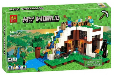Конструктор Minecraft My World «База на водопаде»