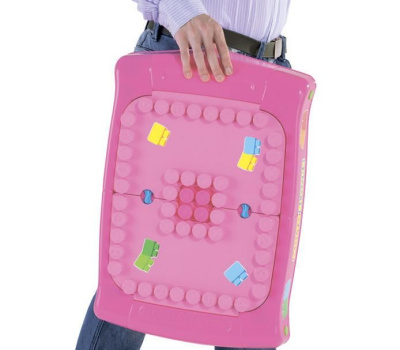 Игровой набор Полесье с конструктором 20 элементов, розовый