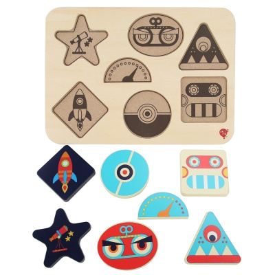 Рамка-вкладыш Lucy&Leo Космос и роботы