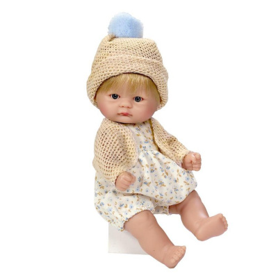 Пупсик "ASI" в цветочном комбинезоне, 20 см Пупсик "ASI" в цветочном комбинезоне, 20 см
