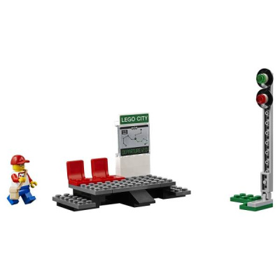 Конструктор Cities «Пригородный пассажирский поезд» с ДУ