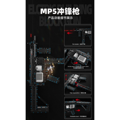 Конструктор TGL «Пистолет-пулемет MP5»