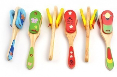 Деревянный музыкальный инструмент Lucy&Leo Кастаньеты большие