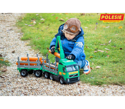 Автомобиль Полесье Volvo лесовоз с прицепом