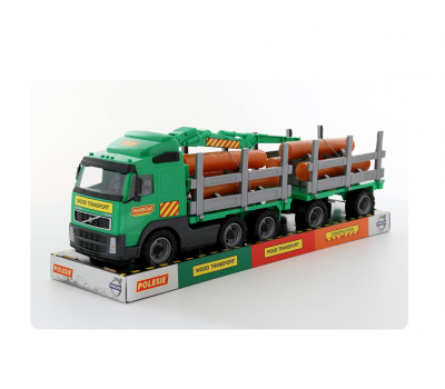 Грузовик-лесовоз Полесье Volvo с прицепом