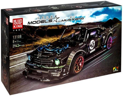 Конструктор Mould King «Автомобиль Ford Mustang Hoonicorn: чёрный»