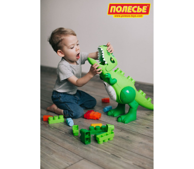 Игровой набор Динозавр с конструктором (30 элементов)
