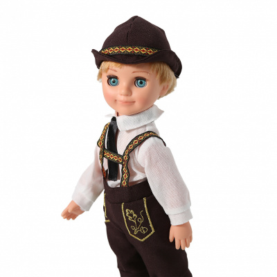 Кукла Весна Мальчик в Баварском костюме, 30см