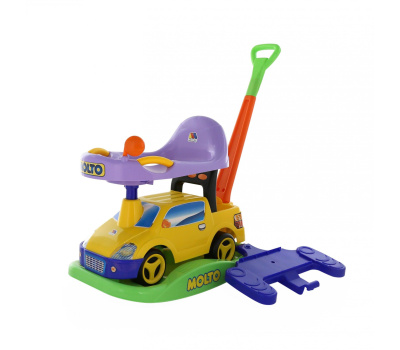 Каталка-автомобиль Полесье Пикап со звуком, жёлтый