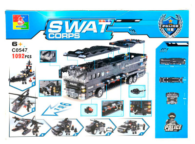Конструктор Woma Swat Corps Полиция «Полицейский автобус»